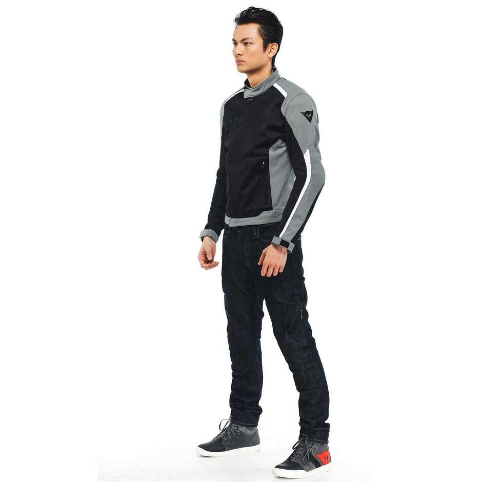 Blouson de moto Dainese HYDRAFLUX 2 AIR D-DRY # Noir Gris anthracite