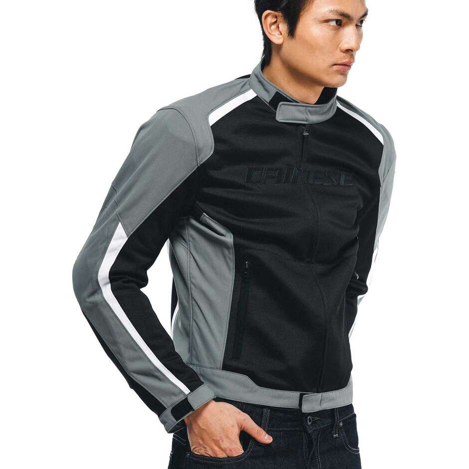 Blouson de moto Dainese HYDRAFLUX 2 AIR D-DRY # Noir Gris anthracite