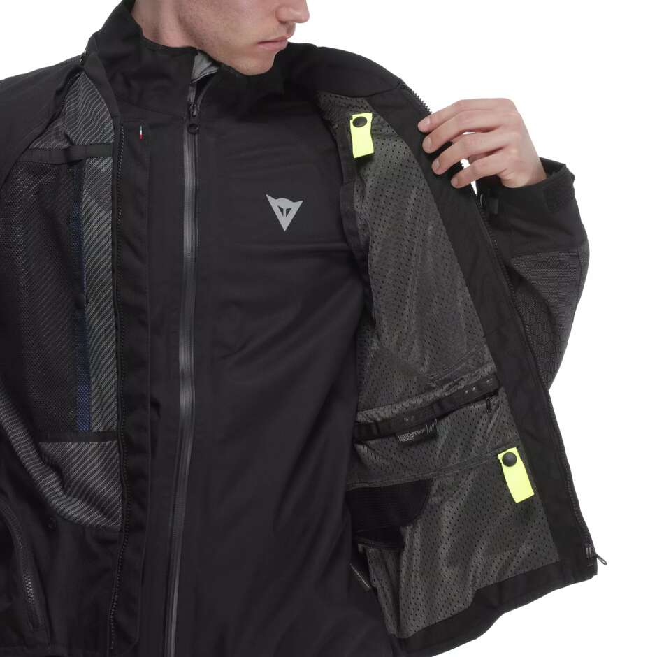 Blouson de moto Dainese SUPER ADVENTURE ABSOLUTESHELL # Noir Noir Bleu