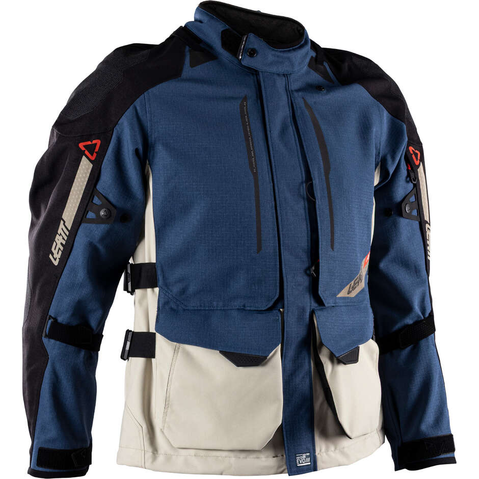 Blouson de moto Leatt DriTour 5.5 ADV bleu nuit