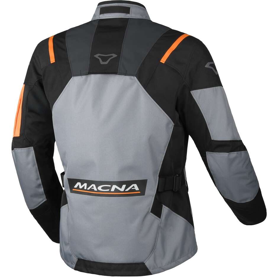 Blouson de moto Macna Rancher 2.0 Gris/Rouge