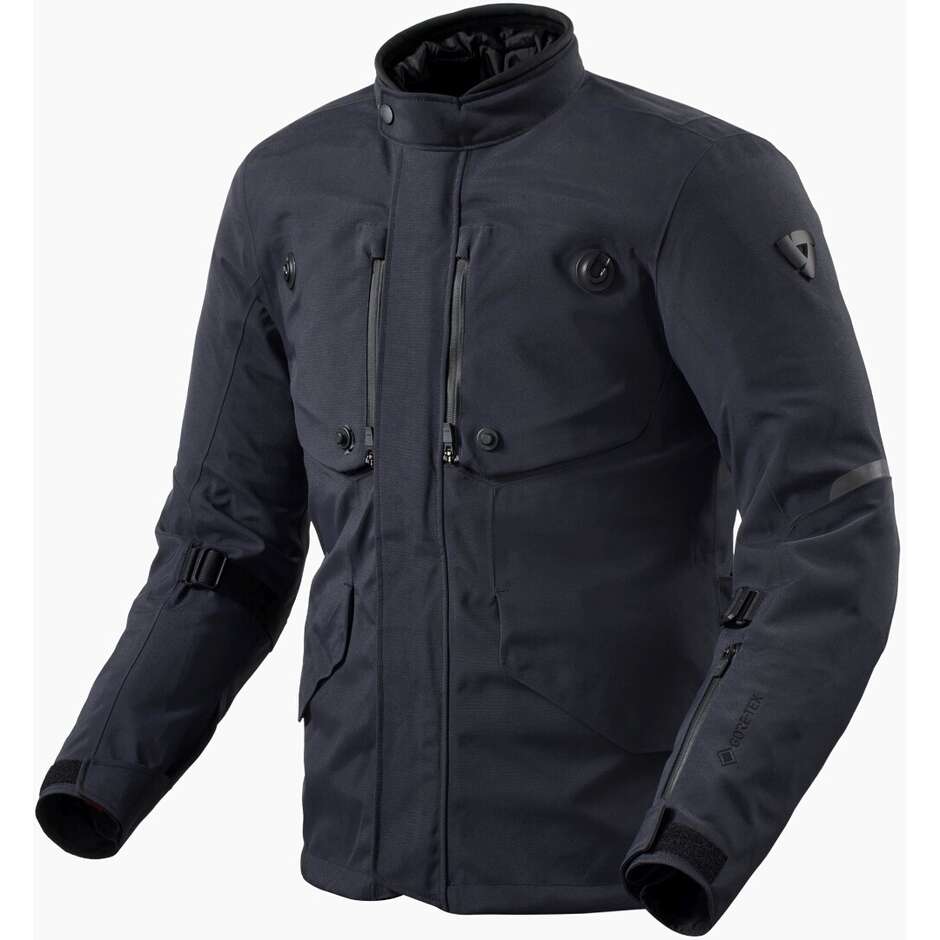Blouson de moto Rev'it Trench 2 GTX bleu foncé