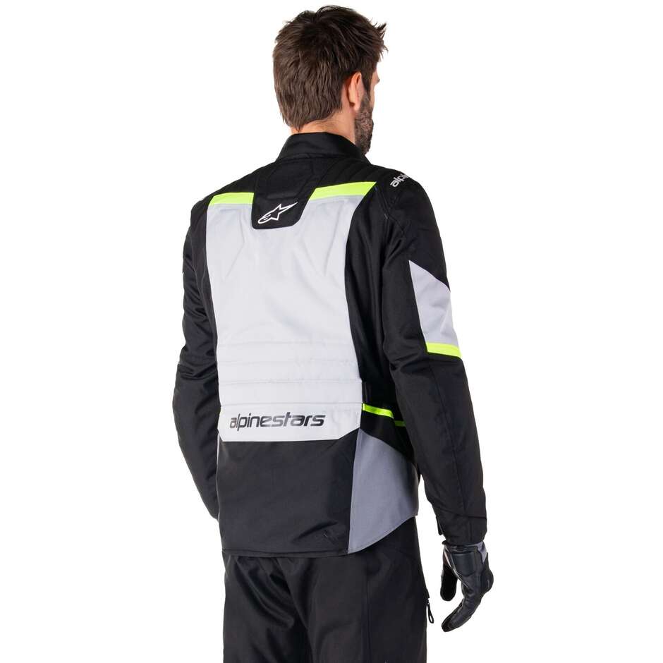 Blouson Moto Alpinestars ST-1 WATERPROOF Ice Fabric Gris Noir Jaune Fluo