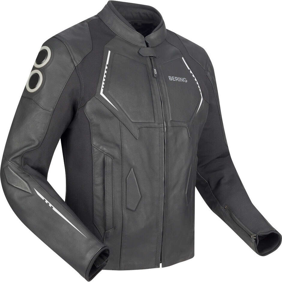 Blouson moto Bering RADIAL noir et blanc