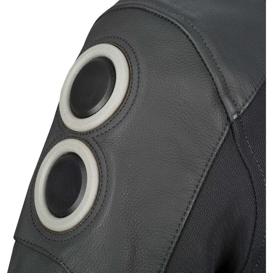 Blouson moto Bering RADIAL noir et blanc