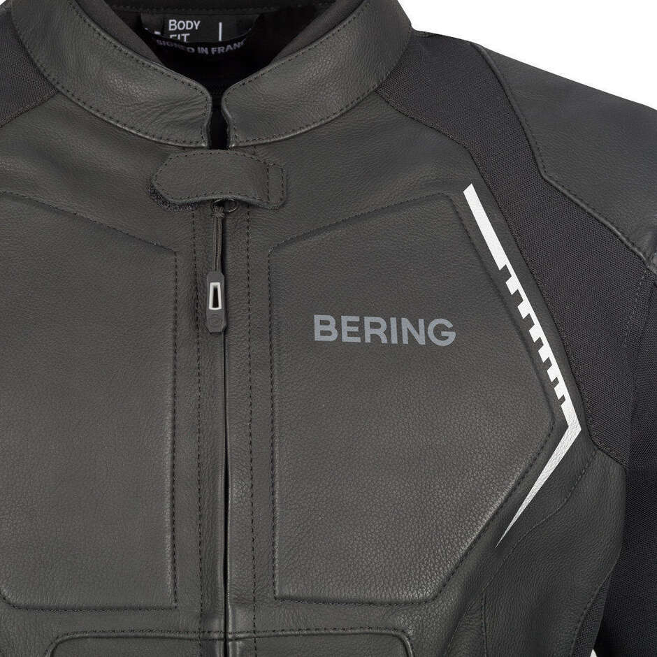 Blouson moto Bering RADIAL noir et blanc