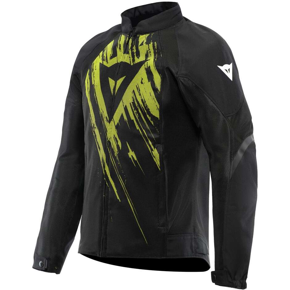 Blouson Moto Dainese HEROSPHERE Asphalt Noir Fluo Jaune
