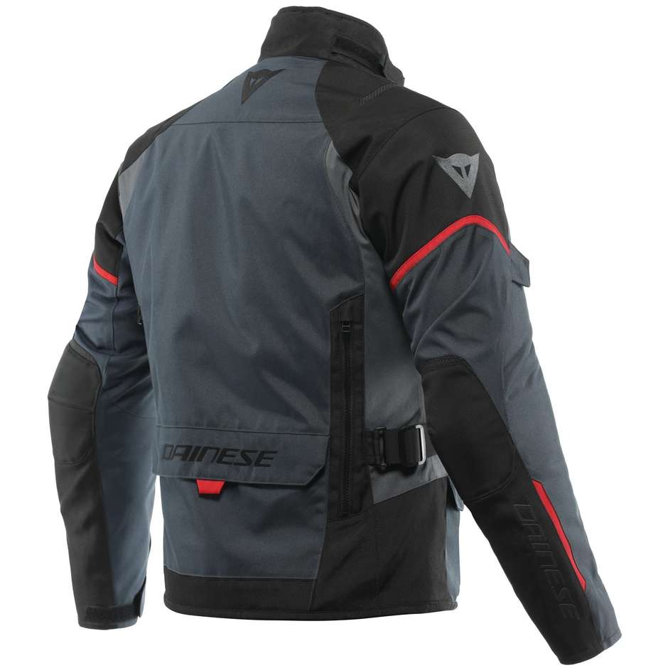 Blouson Moto Dainese TEMPEST 3 D-DRY Noir Rouge Lave