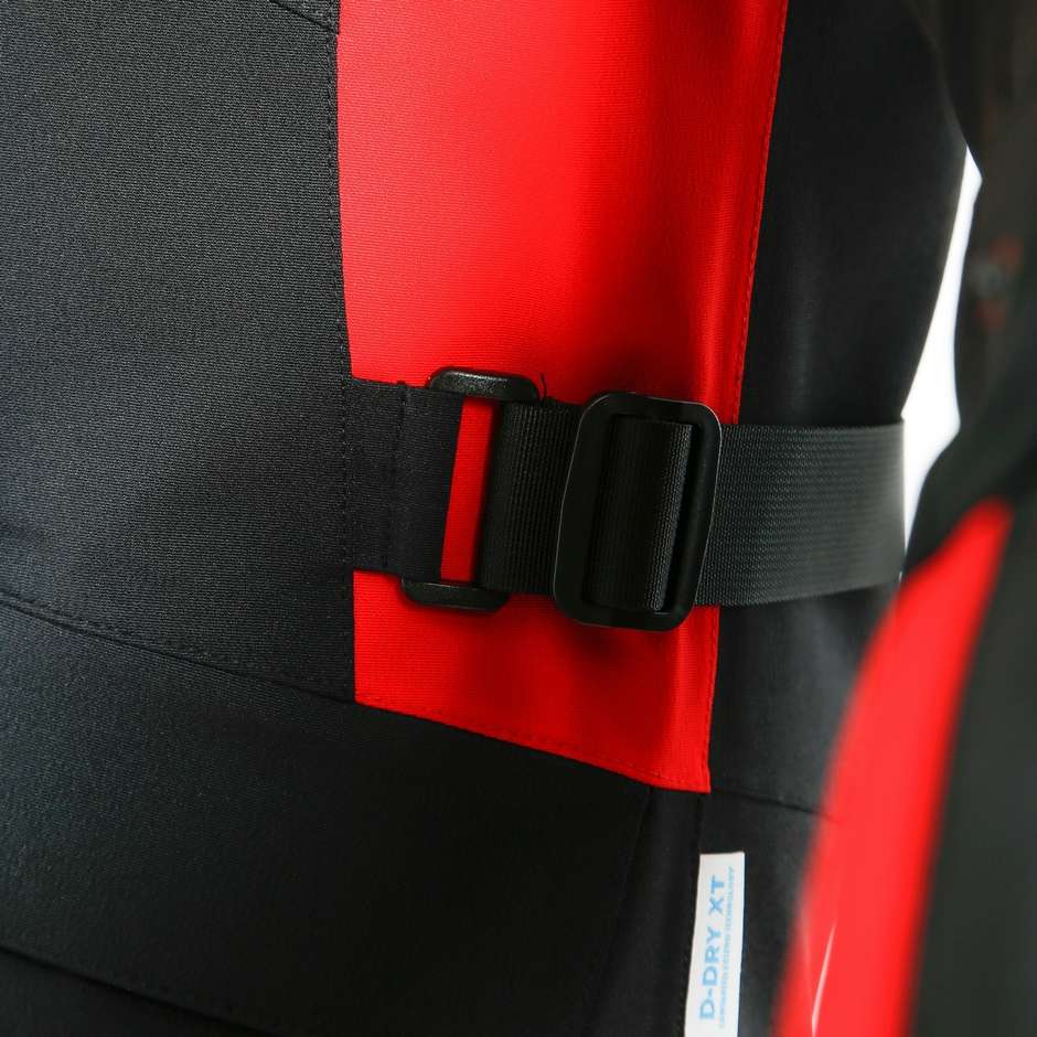 Blouson moto Dainese TONALE D-DRY noir lave rouge