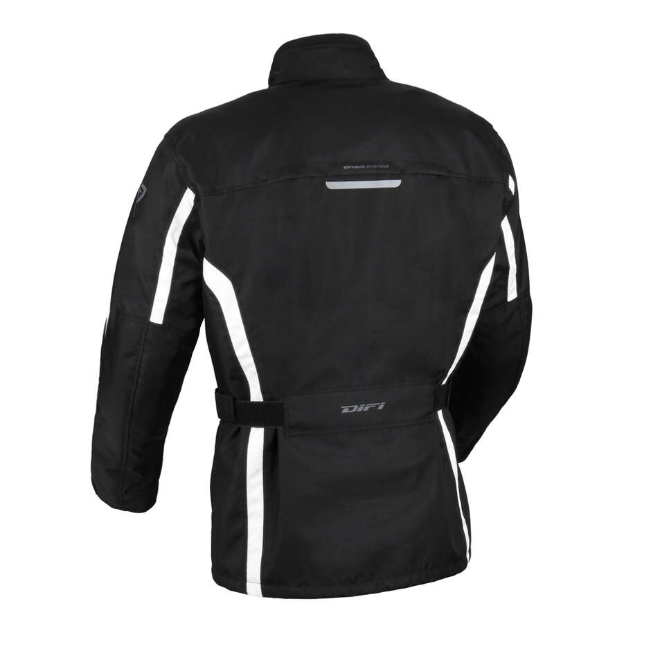 Blouson Moto DIFI Cage Aerotex Noir Blanc