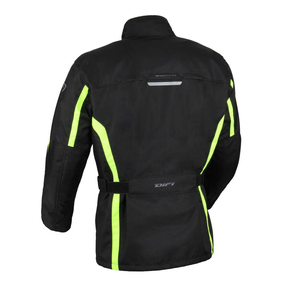 Blouson Moto DIFI Cage Aerotex Noir Jaune