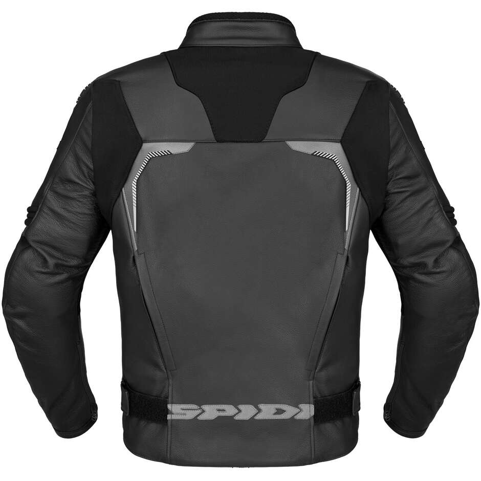 Blouson moto en cuir noir Spidi EVORIDER 3