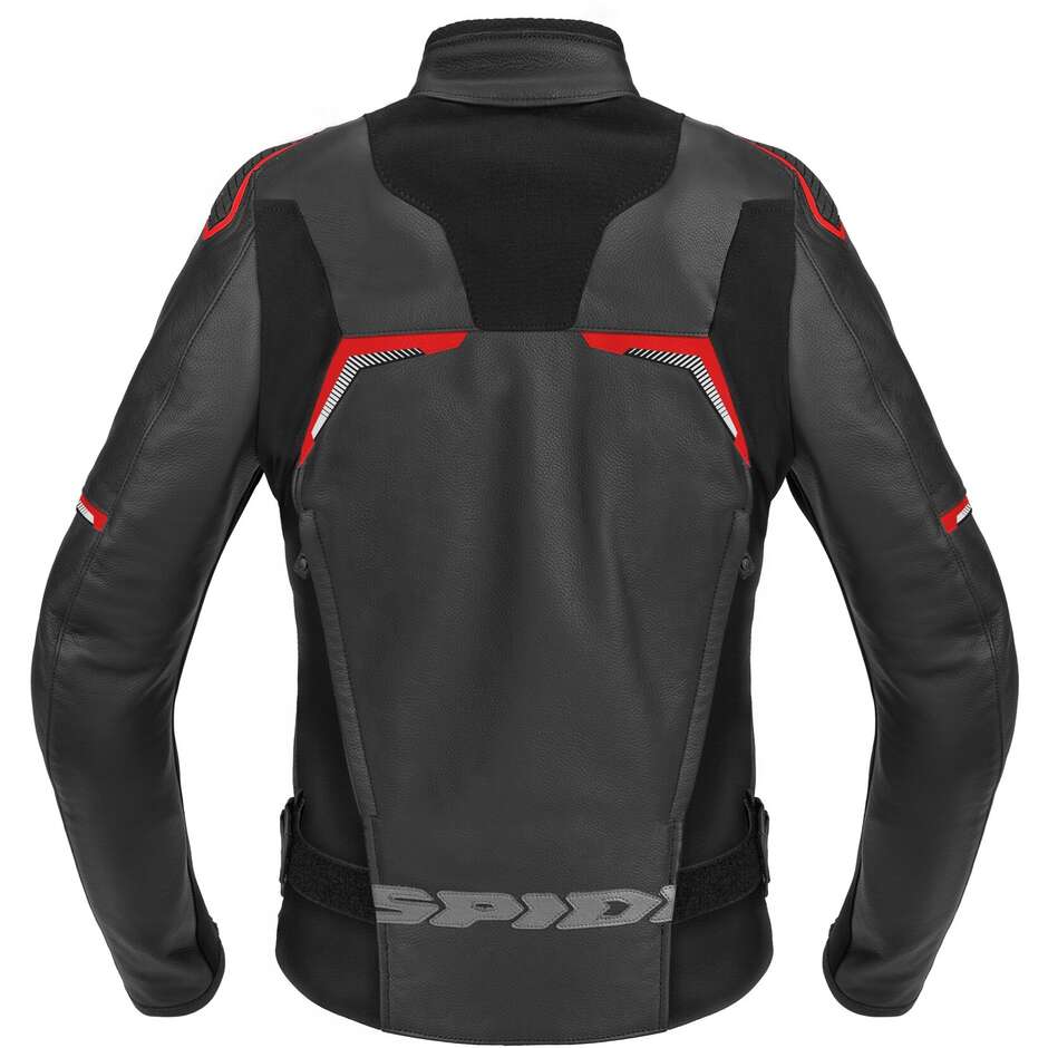 Blouson moto en cuir pour femme Spidi EVORIDER 3 LADY Rouge