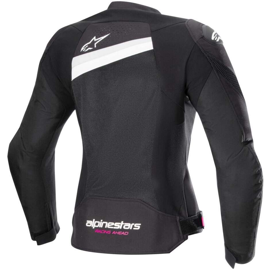 Blouson Moto Femme Alpinestars STELLA T-GP PLUS R V4 AIRFLOW Noir Blanc