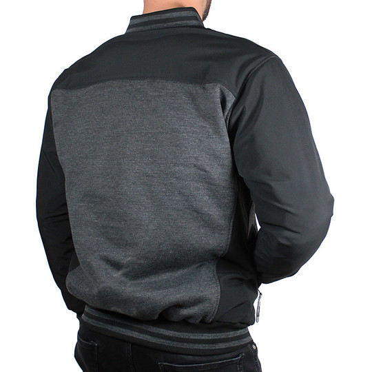 Blouson Moto Harisson Teddy Bear Gris Noir