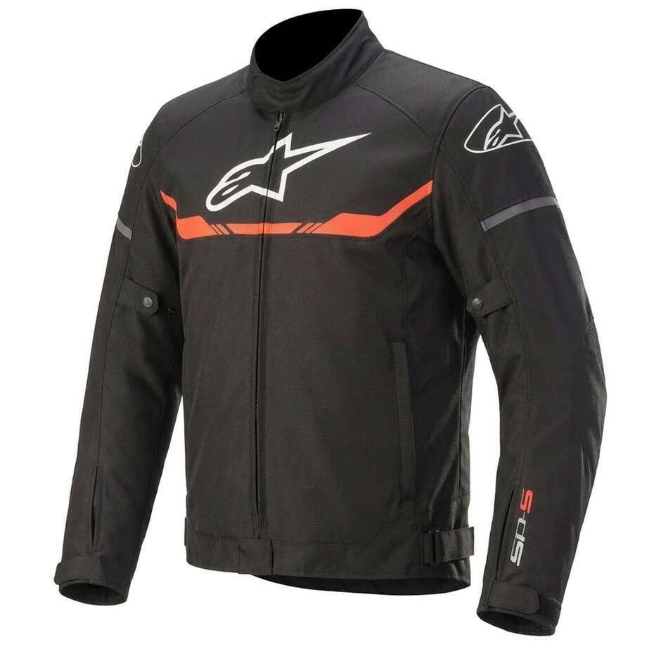 Blouson Moto Imperméable Alpinestars T-SP S Rouge Fluo Noir