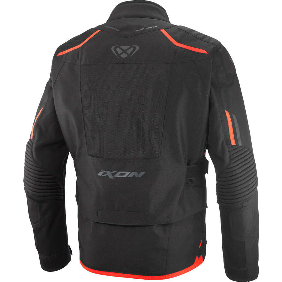 Blouson Moto Ixon MIDGARD AIR C Summer Touring Noir Rouge Vif