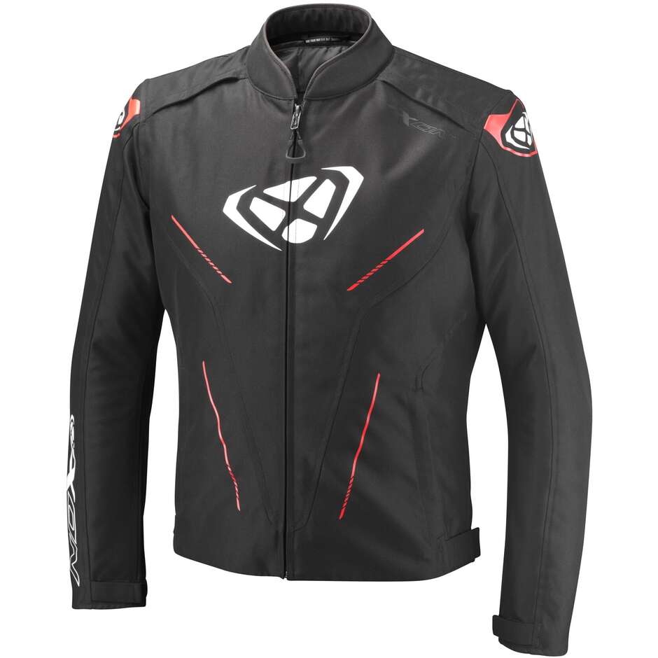 Giubbotto Moto Ixon PRODIGY Nero Bianco Rosso