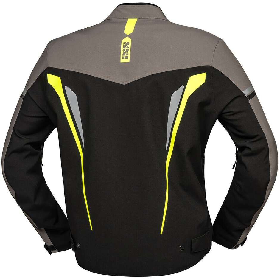 Blouson Moto iXS TS-Pro ST+ Noir Gris Jaune Fluo
