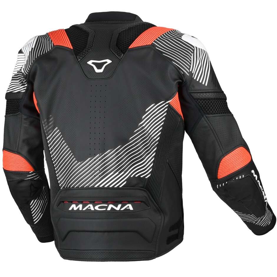 Blouson Moto Macna Ignite Noir Rouge Blanc