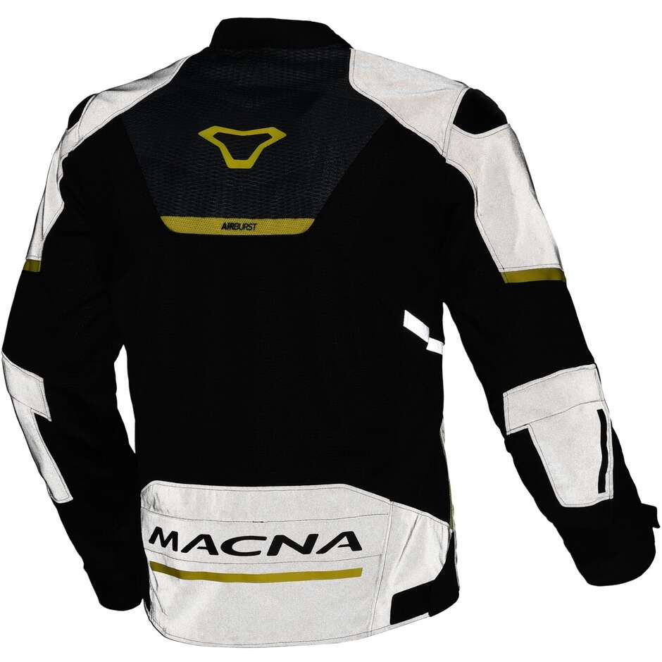 Blouson Moto Macna Orcano 2.0 Night Eye Noir jaune fluo
