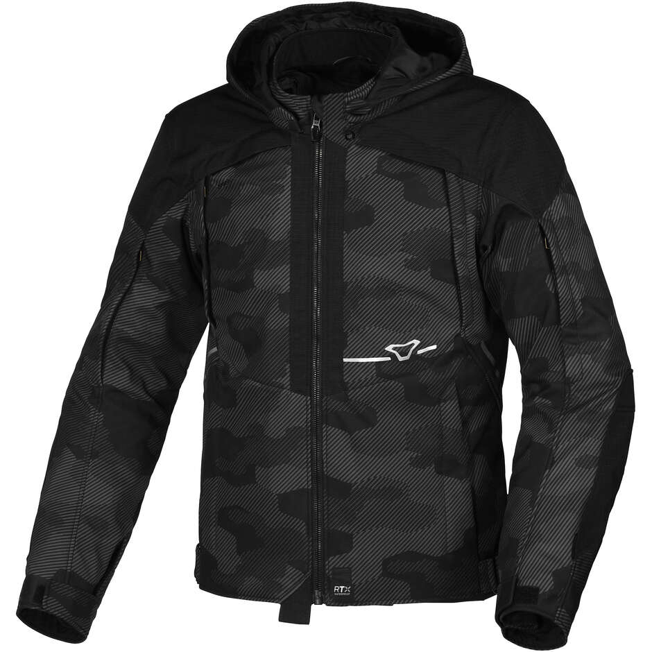 Blouson Moto Macna Territor Noir camouflage