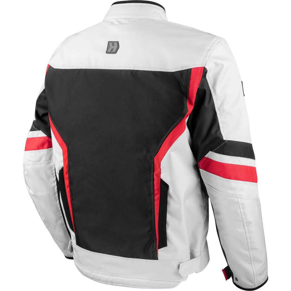 Blouson moto mi-saison Hevik VEGA gris glace
