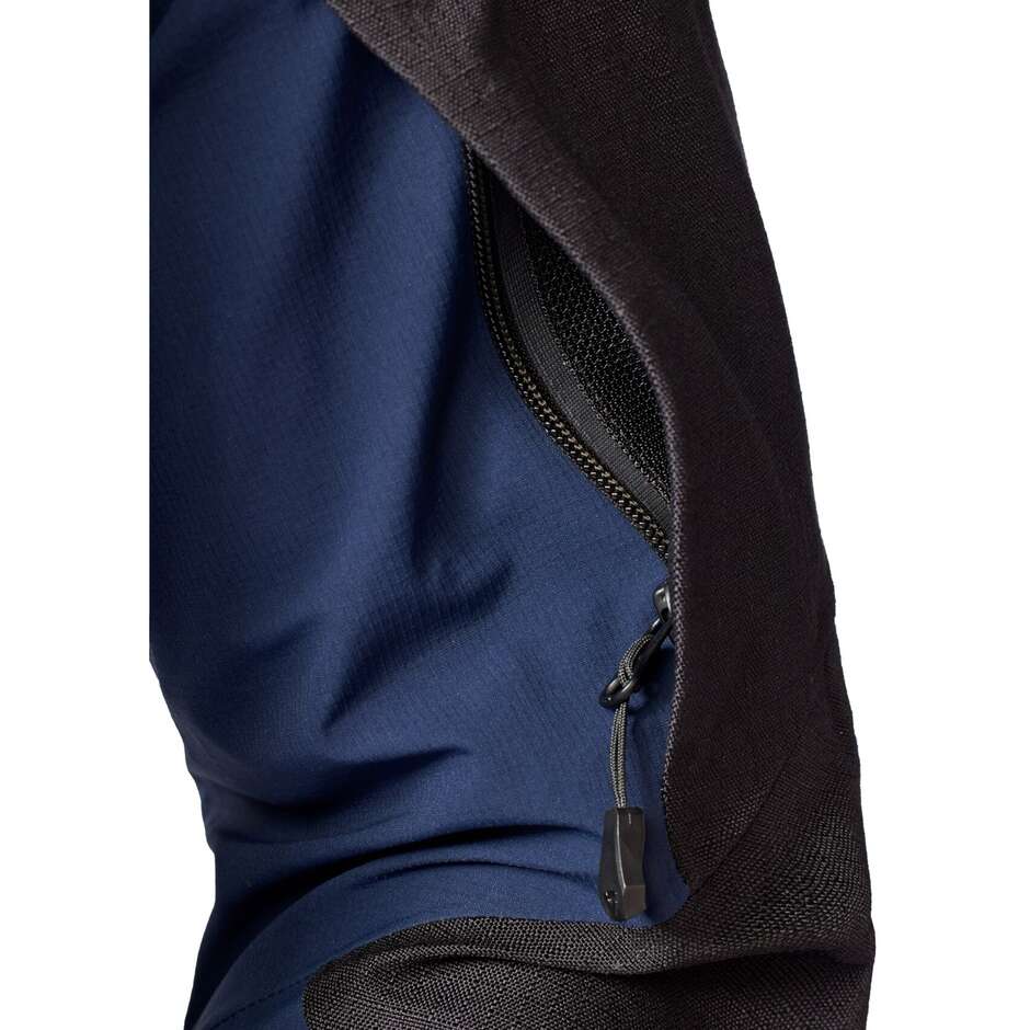 Blouson moto Rev'it Component 3 H2O noir bleu foncé