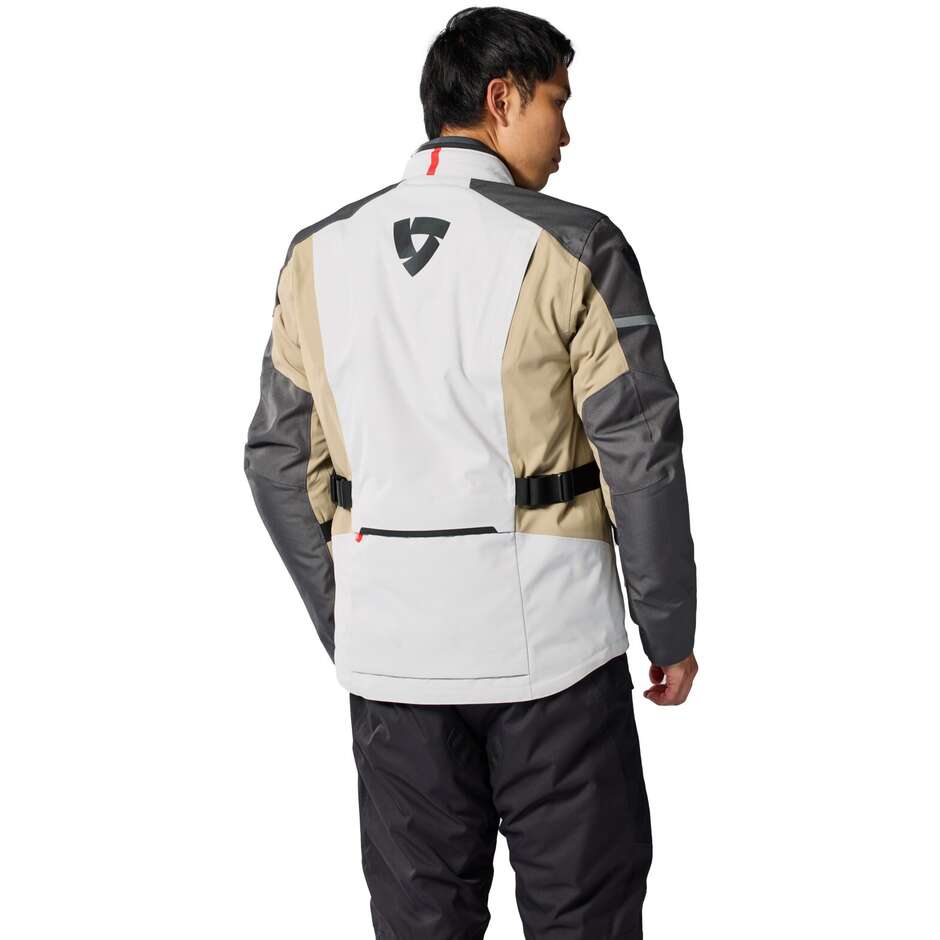 Blouson moto Rev'it Horizon 3 H2O, gris sable