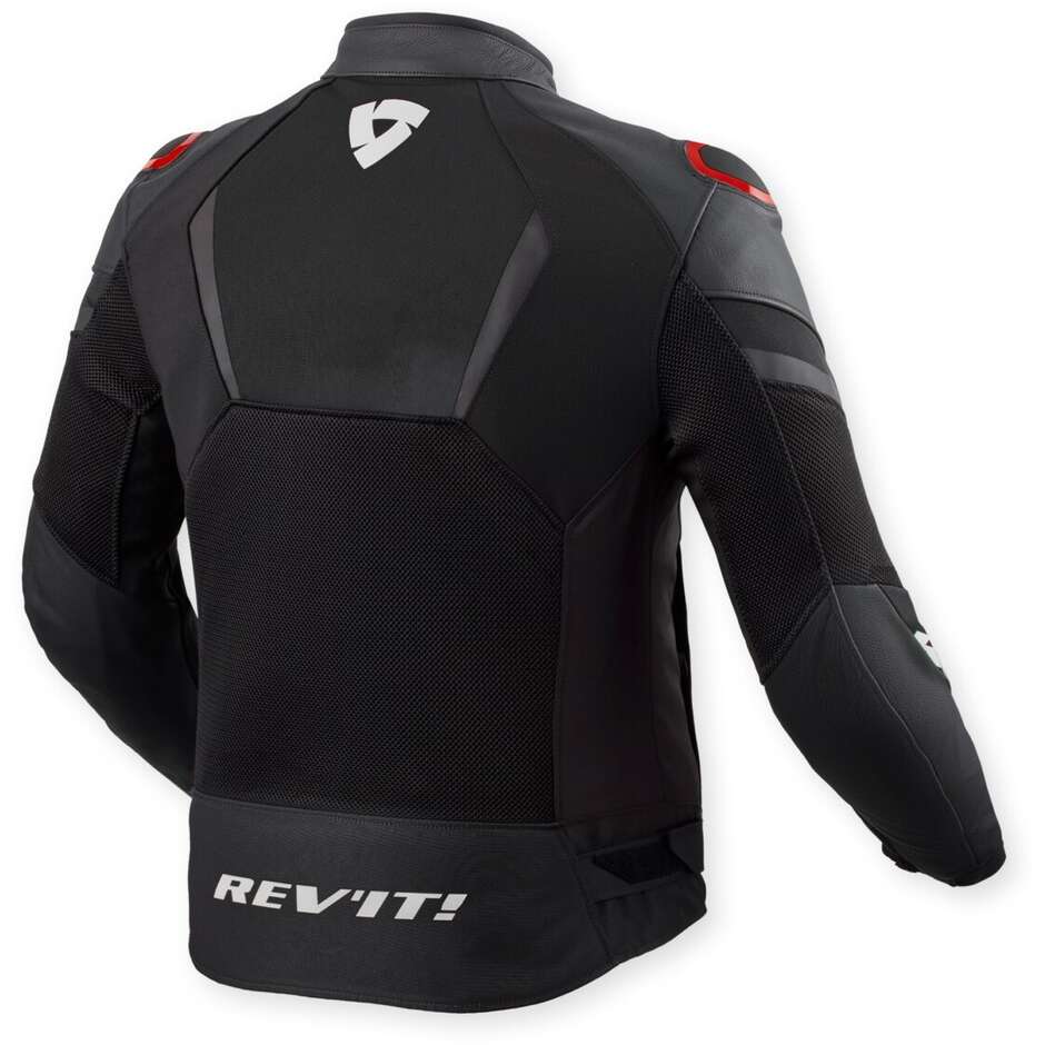 Blouson moto Rev'it Mantis 3 H2O Noir Rouge