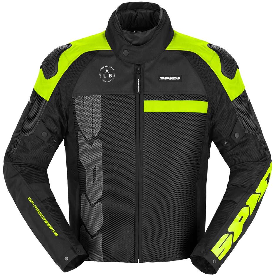 Blouson Moto Spidi PROGRESSIVE NET H2 Jaune Fluo