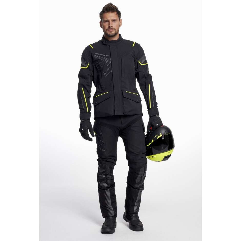 Blouson moto technique Spyke Artica dry Tecno Laminate Noir Jaune