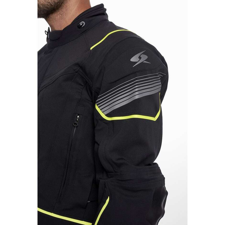 Blouson moto technique Spyke Artica dry Tecno Laminate Noir Jaune