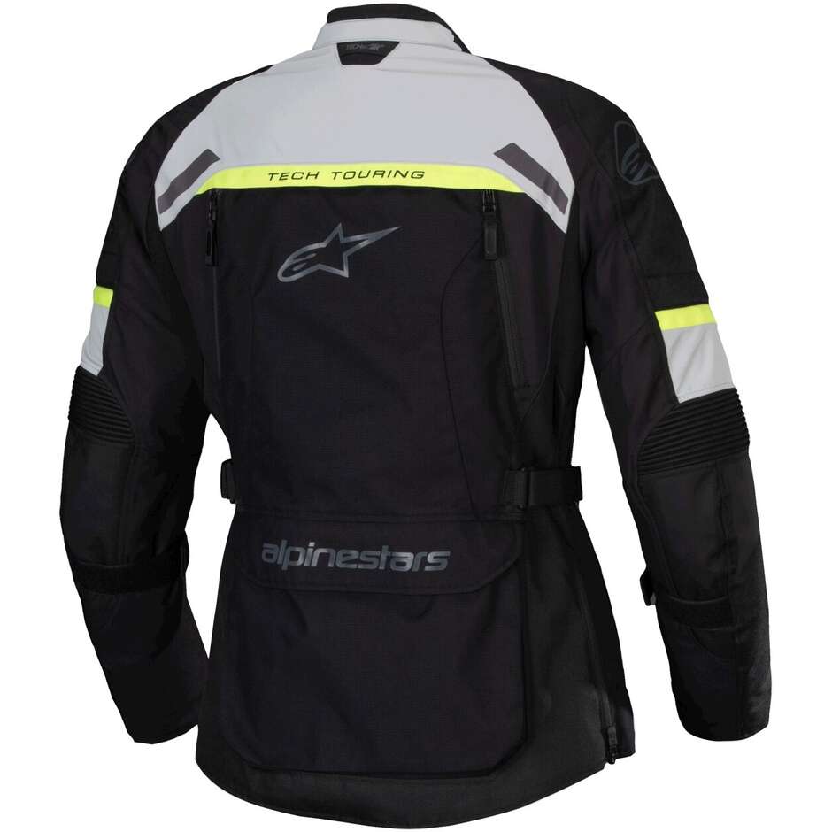 Blouson Moto Touring Femme Alpinestars STELLA BOGOTA' PRO Noir Gris Glace Jaune Fluo