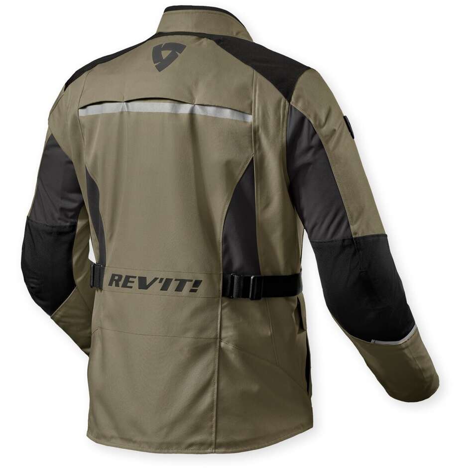 Blouson moto touring Rev'it VOLTIAC 3 H2O Anthracite Vert