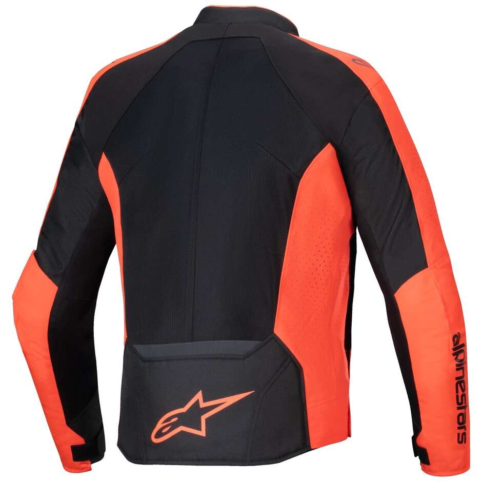 Blouson moto été Alpinestars VIPER AIR V4 Rouge fluo Noir