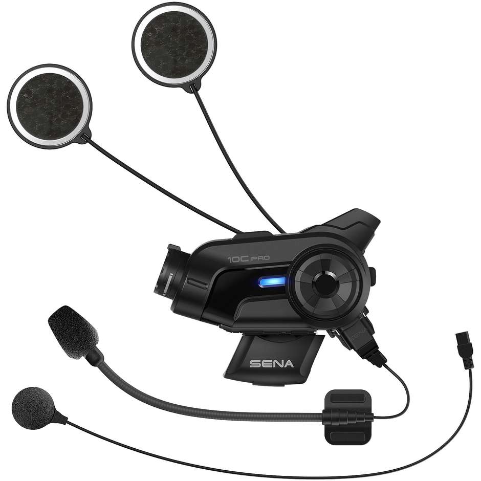 Bluetooth Intercom Moto Sena 10c pro With Integrated Camera