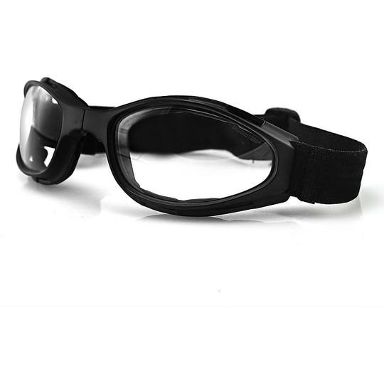 Bobster Crossfire Adventure Folding Motorcycle Goggles Transparent Lens