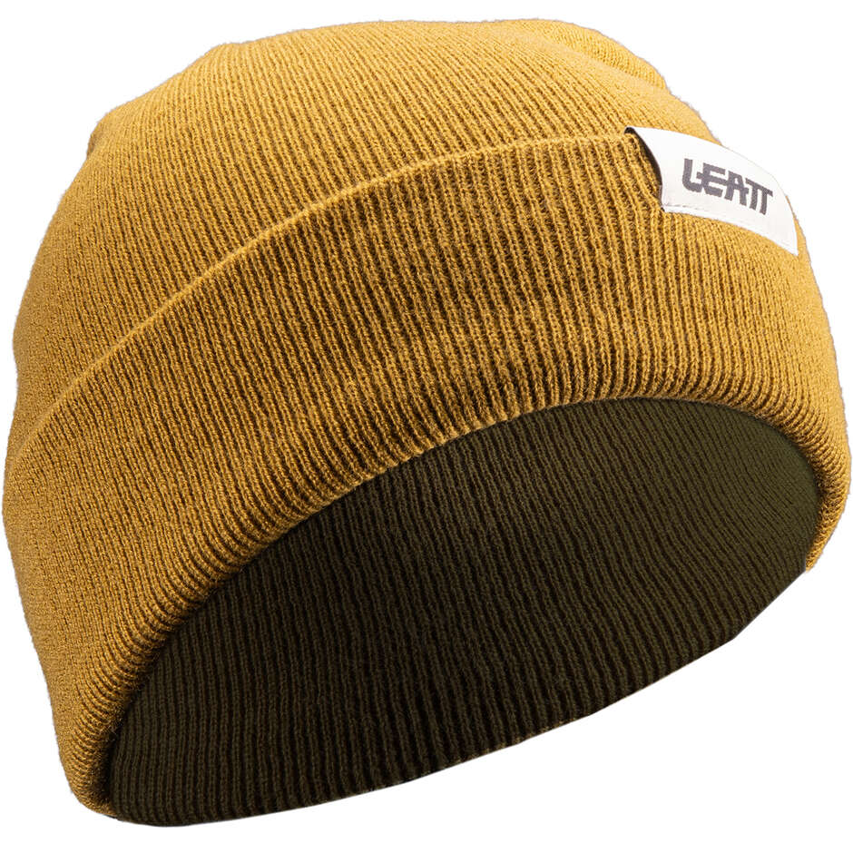 Bonnet d'hiver en maille Leatt Team marron
