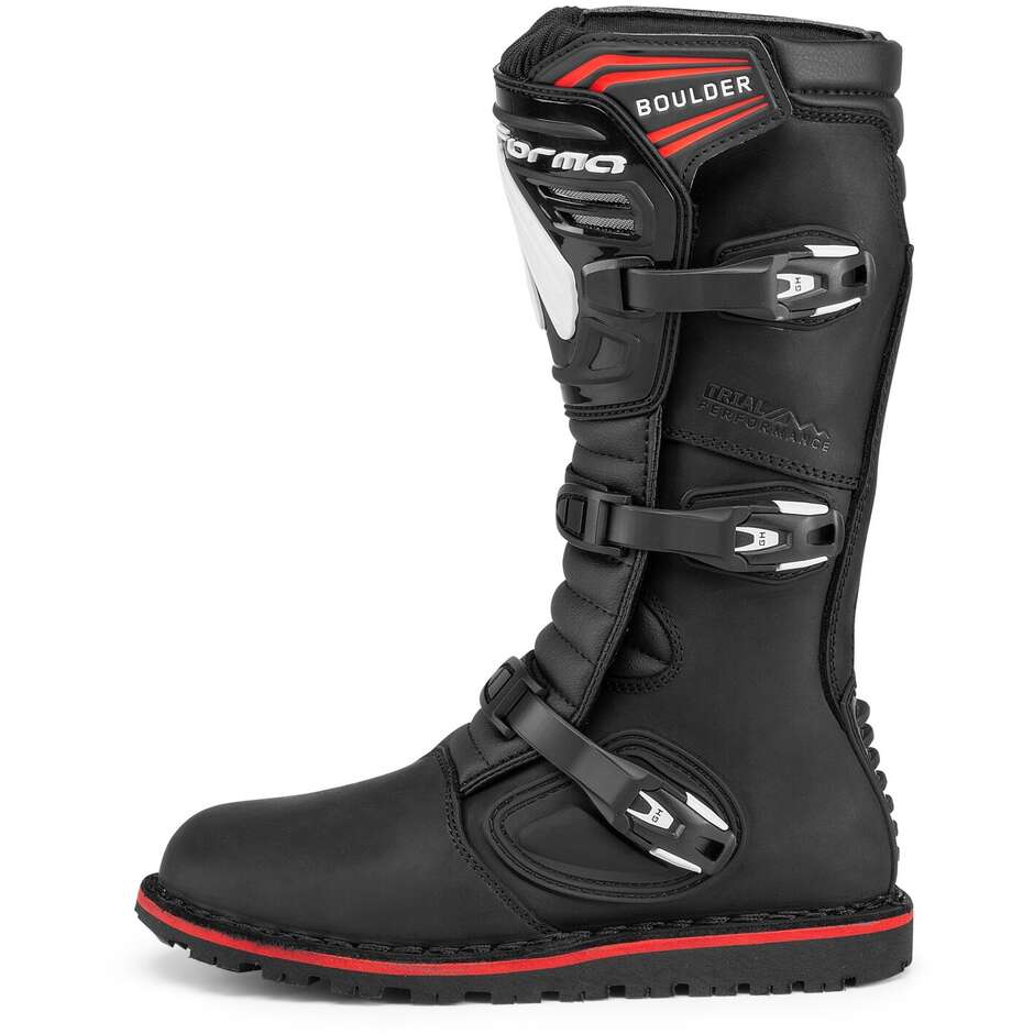 Boot Enduro & Trial Shape BOULDER Black