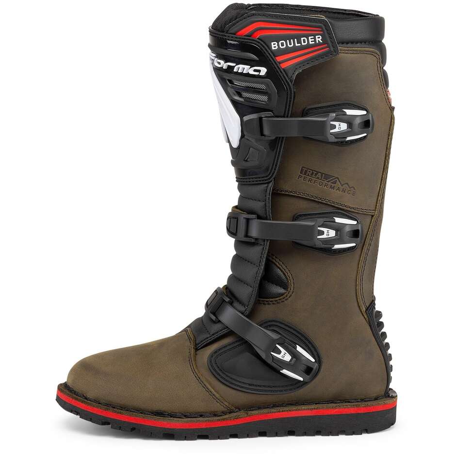 Boot Enduro & Trial Shape BOULDER Brown