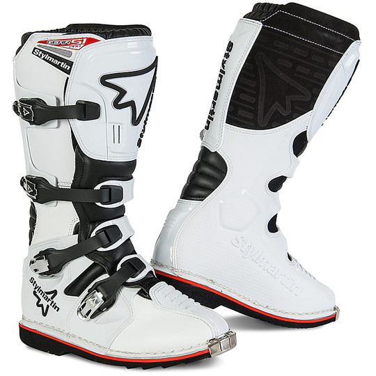 Boots Moto Cross Enduro MX GEAR Stylmartin White