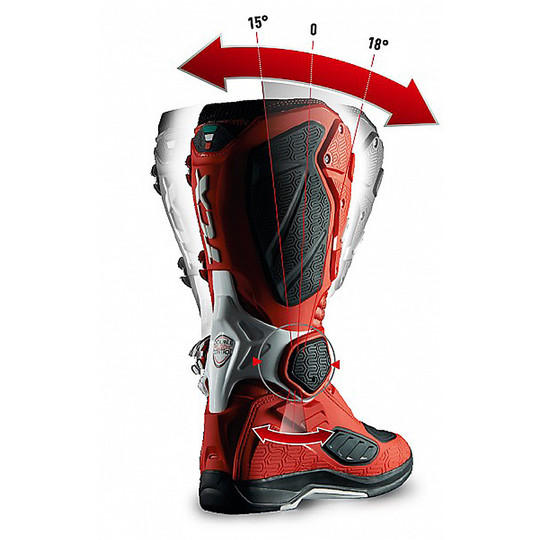 Boots Moto Cross Off-Road Tcx Comp Ages Michelin Red / White