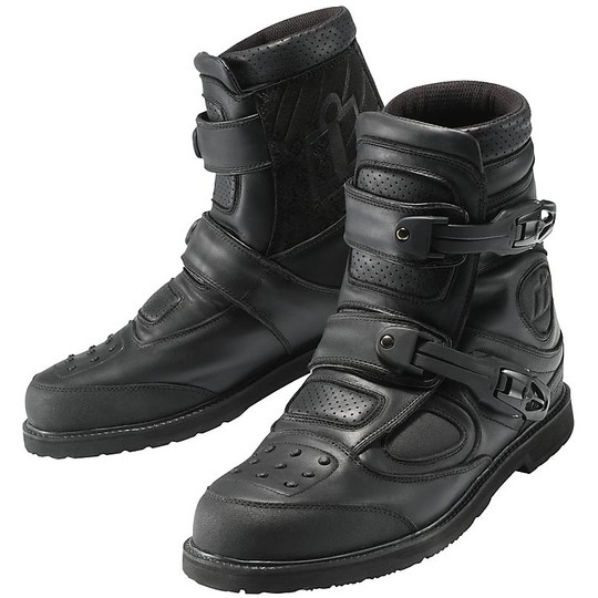 Boots Moto Technicians Icon Patrol Waterproof Black