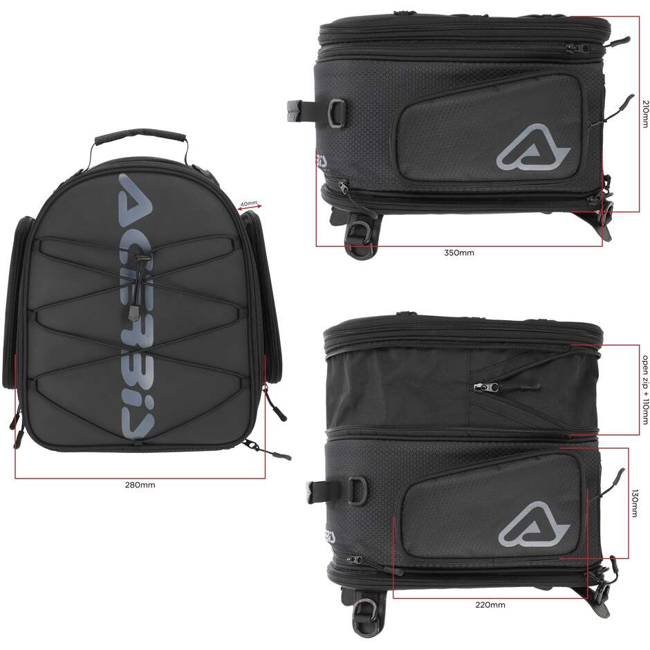 Borsa da Sella Acerbis GRAND TOUR 25 lt. Nero