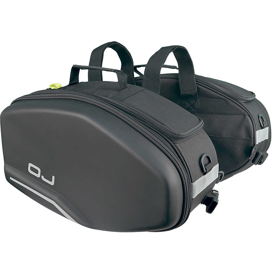 Borse laterali Moto OJ TWO BAGS Nero 20/27L. Vendita Online 