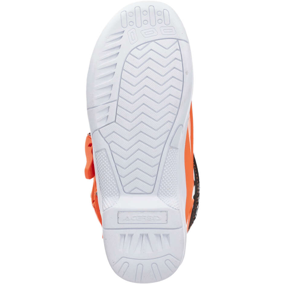 Botte Moto Cross Enduro Enfant Acerbis X-TEAM KID Orange Blanc