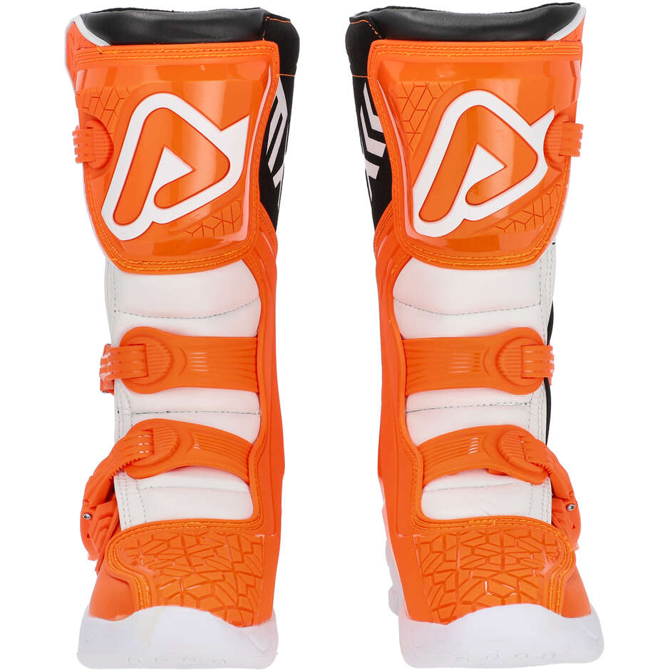 Botte Moto Cross Enduro Enfant Acerbis X-TEAM KID Orange Blanc