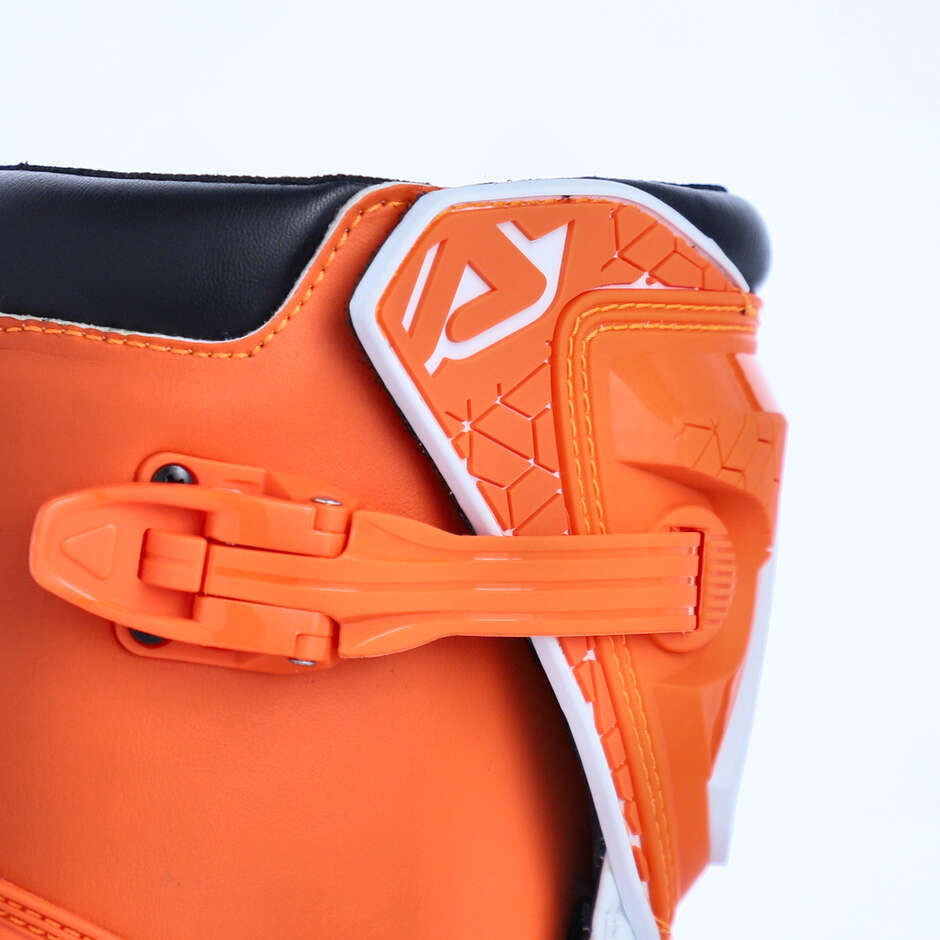 Botte Moto Cross Enduro Enfant Acerbis X-TEAM KID Orange Blanc