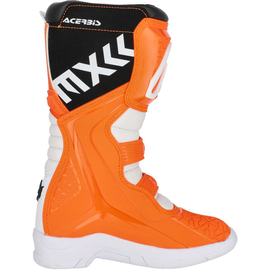 Botte Moto Cross Enduro Enfant Acerbis X-TEAM KID Orange Blanc